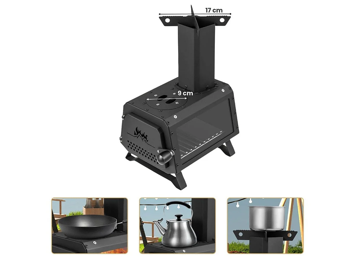Mini-réchaud de camping Réchaud de camping portable de type « fusée »