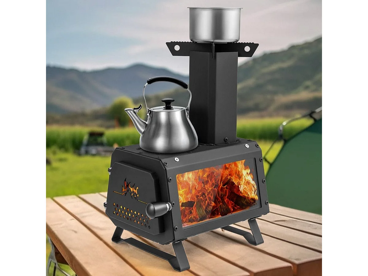 Mini-réchaud de camping Réchaud de camping portable de type « fusée »