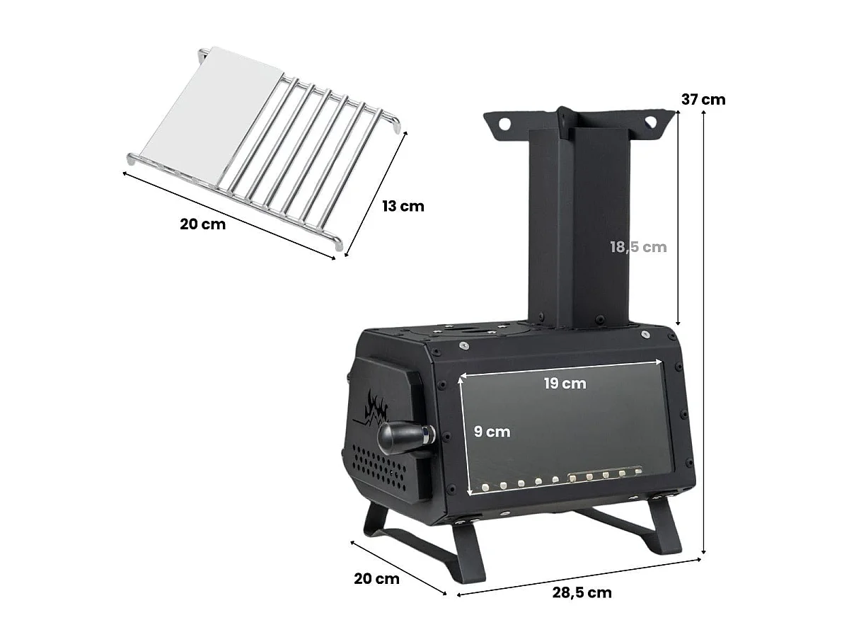 Mini-réchaud de camping Réchaud de camping portable de type « fusée »