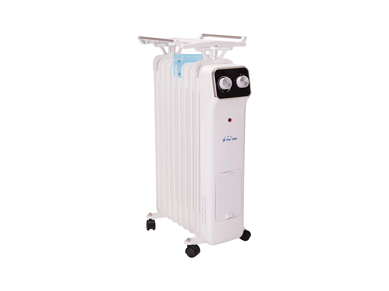 Radiateur d'huile blanc avec réservoir d'humidification