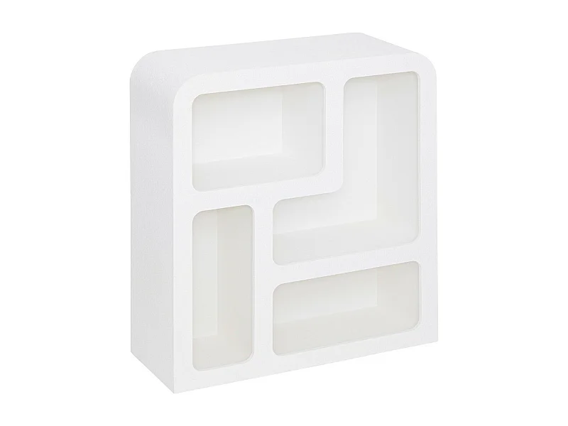 Meuble 4 niches en Bois Blanc 75 x 85 cm