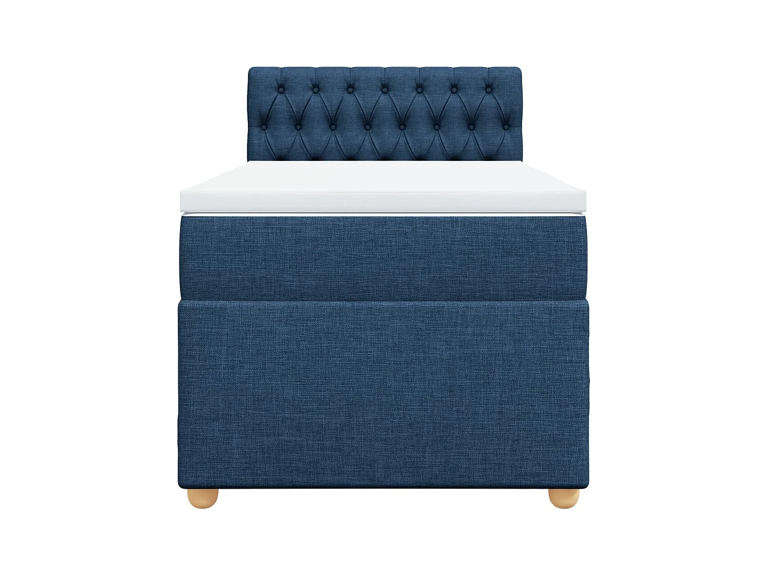 Sommier à lattes de lit avec matelas Bleu 80x200 cm Tissu