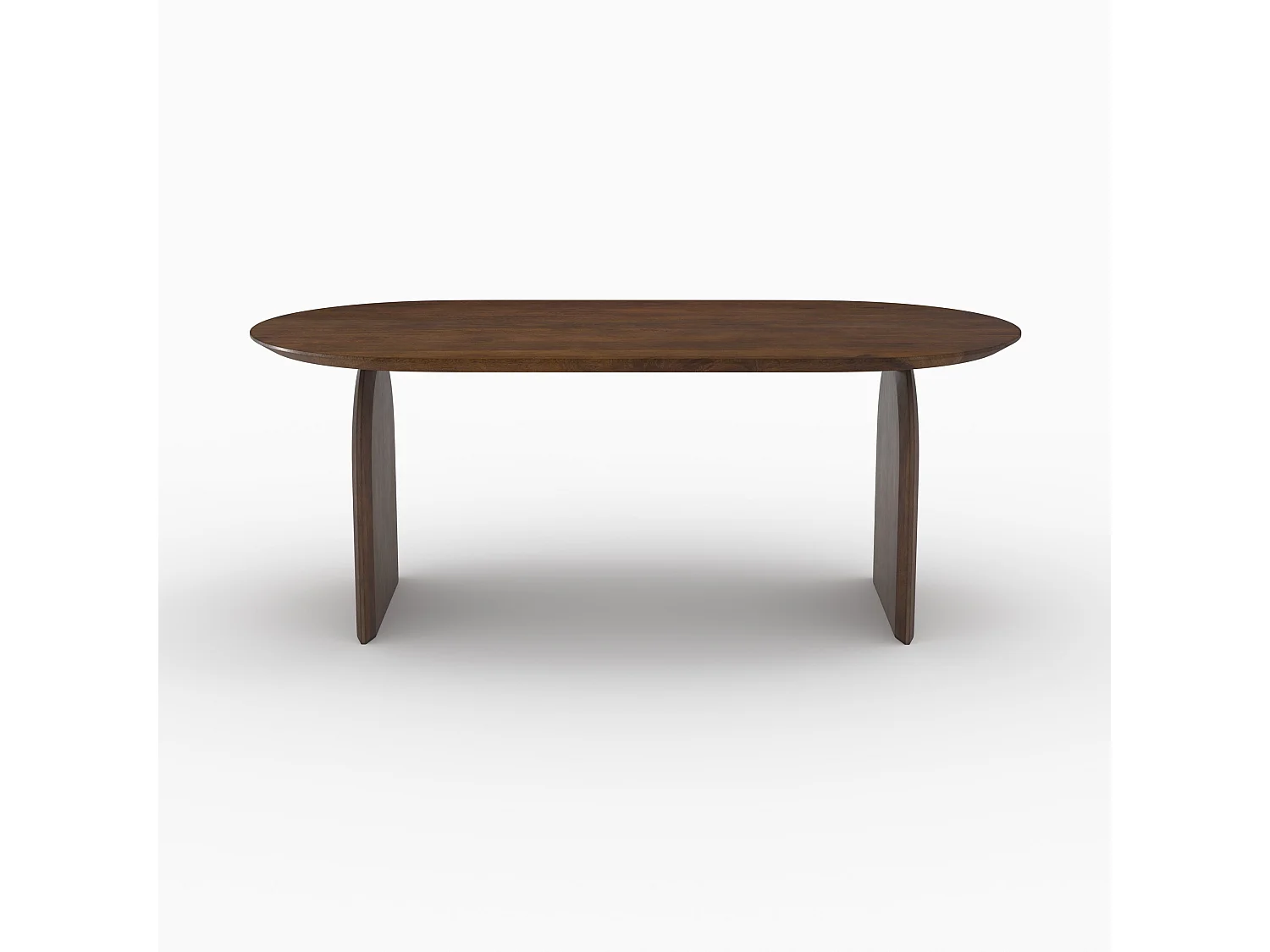 Table ovale en bois de manguier massif 6 places - Alix