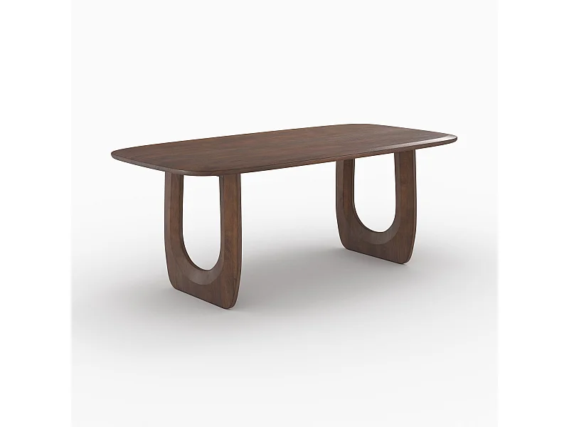 Table rectangulaire en bois de manguier massif 6 places - Maya