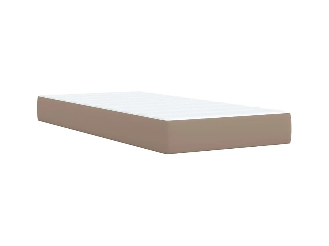 Sommier à lattes de lit avec matelas Cappuccino 80x200 cm