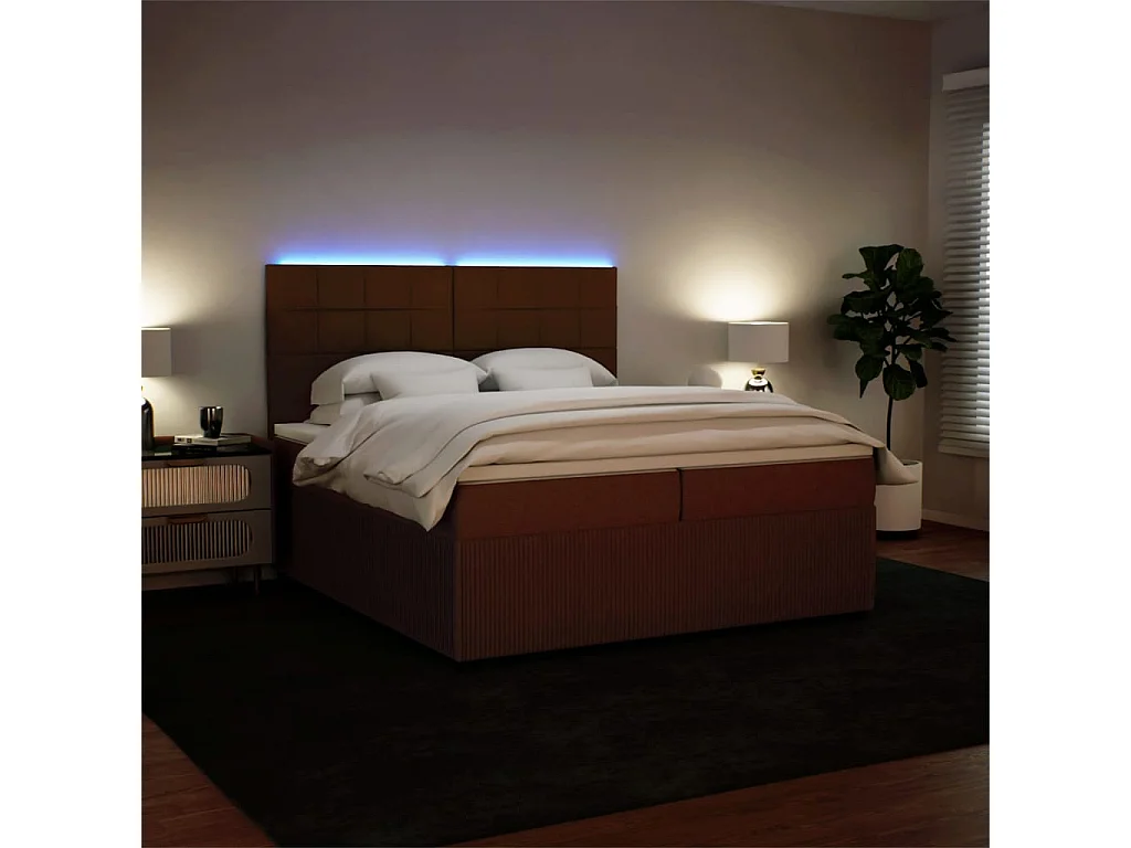 Cama com molas/colchão 200x200 cm veludo rosa