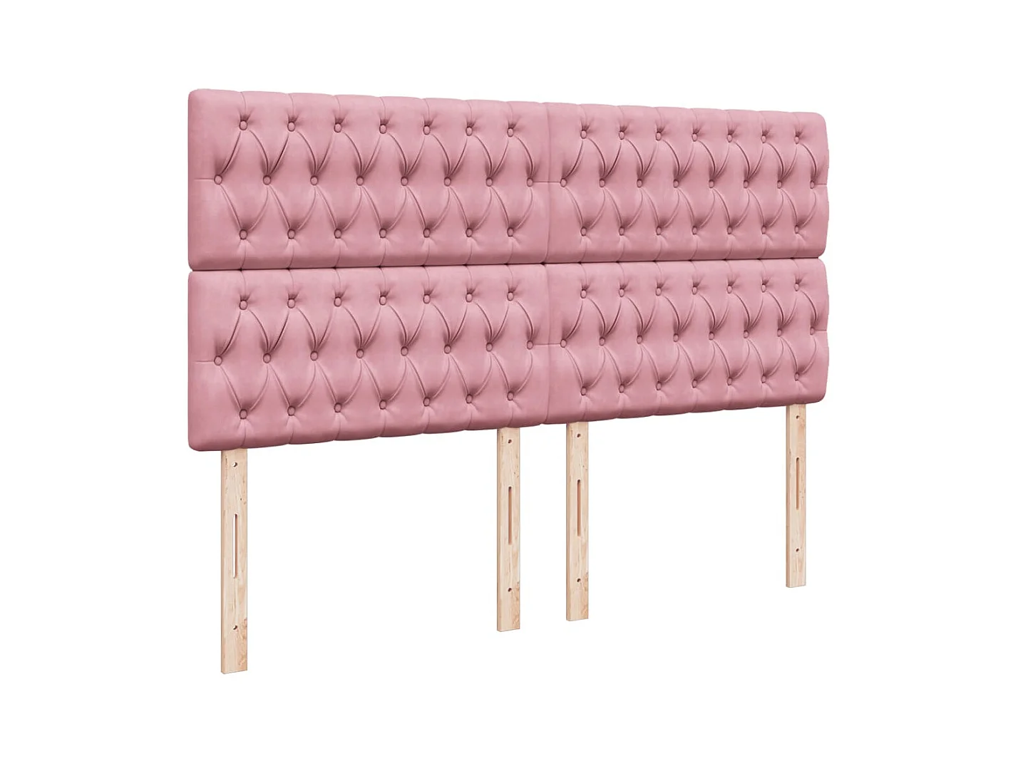 Sommier à lattes de lit avec matelas Rose 200x200 cm Velours