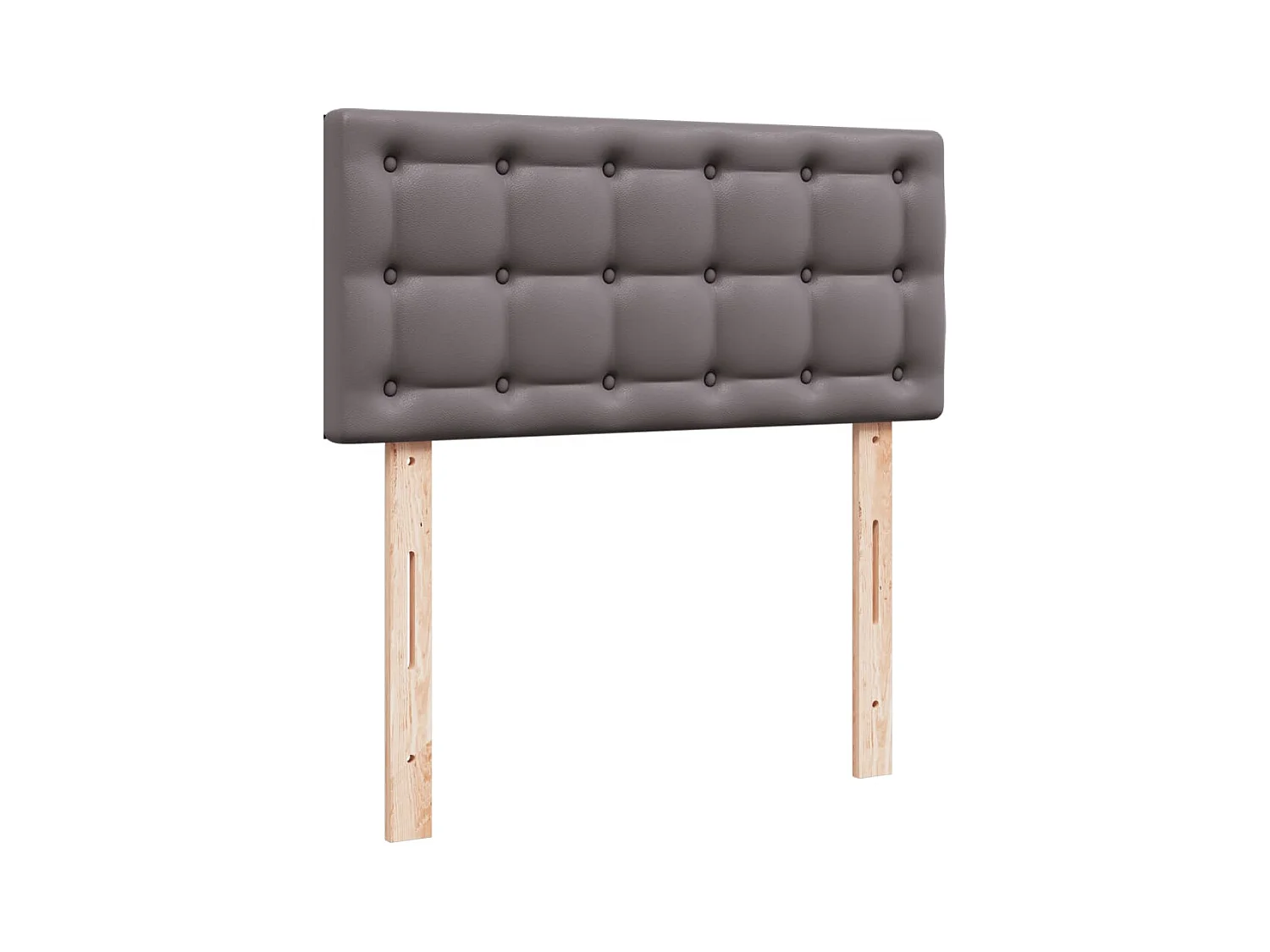 Sommier à lattes de lit avec matelas Gris 80x200 cm Similicuir