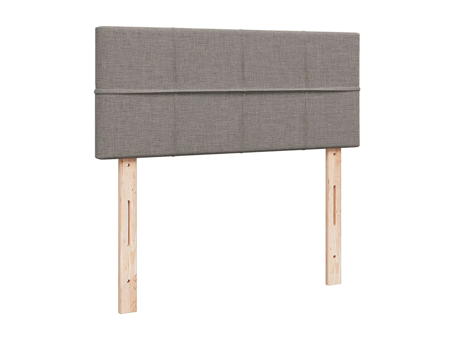 Sommier à lattes de lit avec matelas Taupe 120x200 cm Tissu