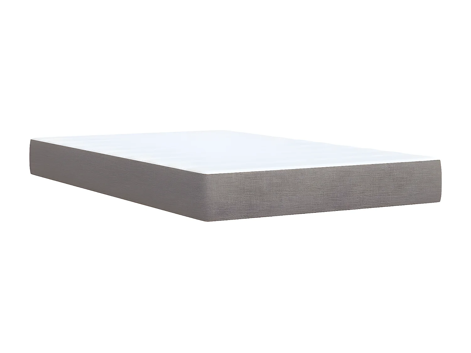 Sommier à lattes de lit avec matelas Taupe 120x200 cm Tissu