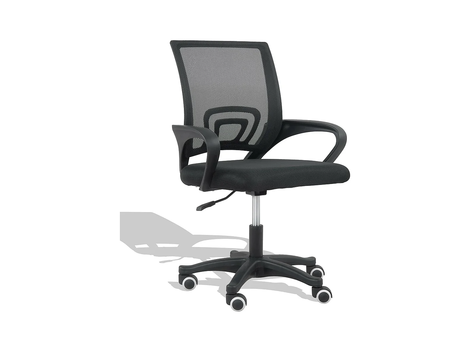 Chaise de bureau en tissu Mesh - Town - Noir