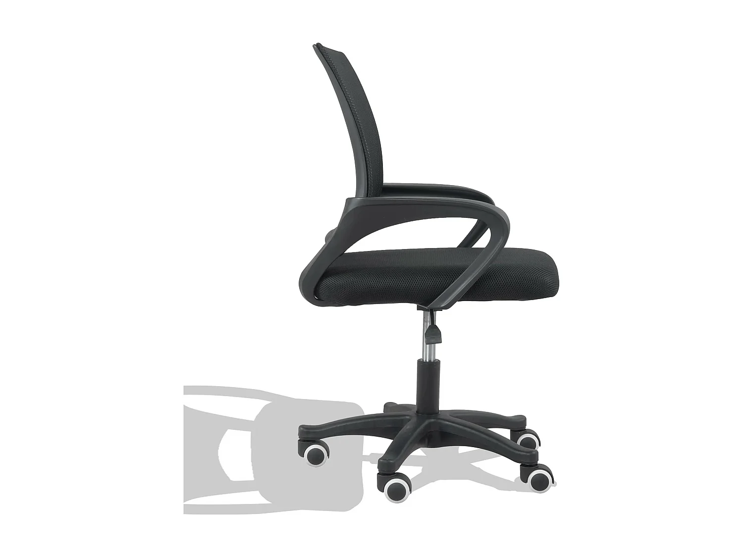 Chaise de bureau en tissu Mesh - Town - Noir