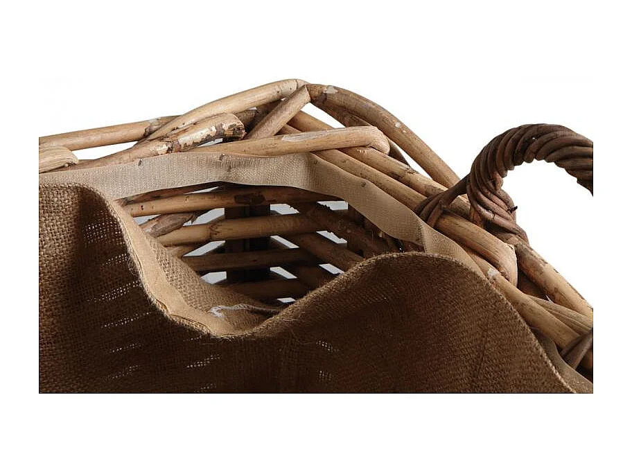 Corbeilles de rangement en rotin sur roues