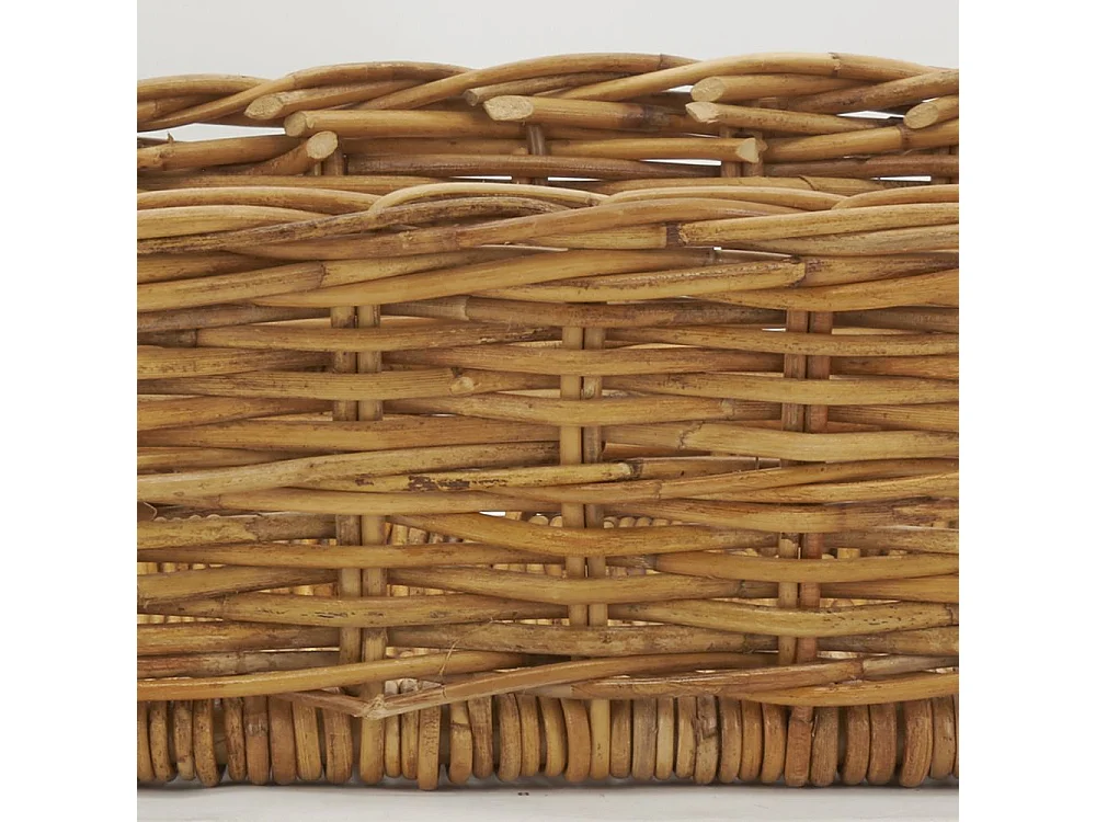 Manne en poelet marron 60 x 40 x 14 cm