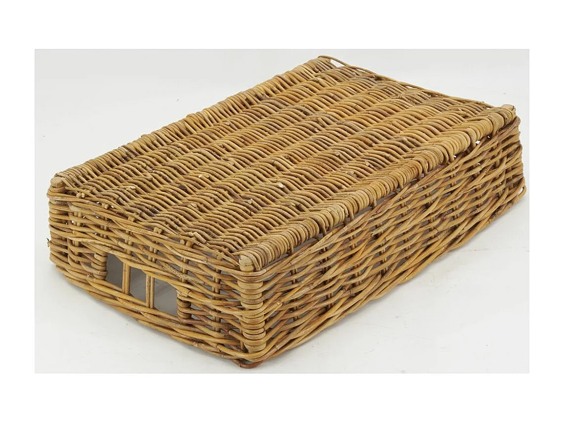 Manne en poelet marron 60 x 40 x 14 cm