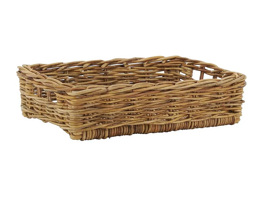 Manne en poelet marron 40 x 28 x 10 cm