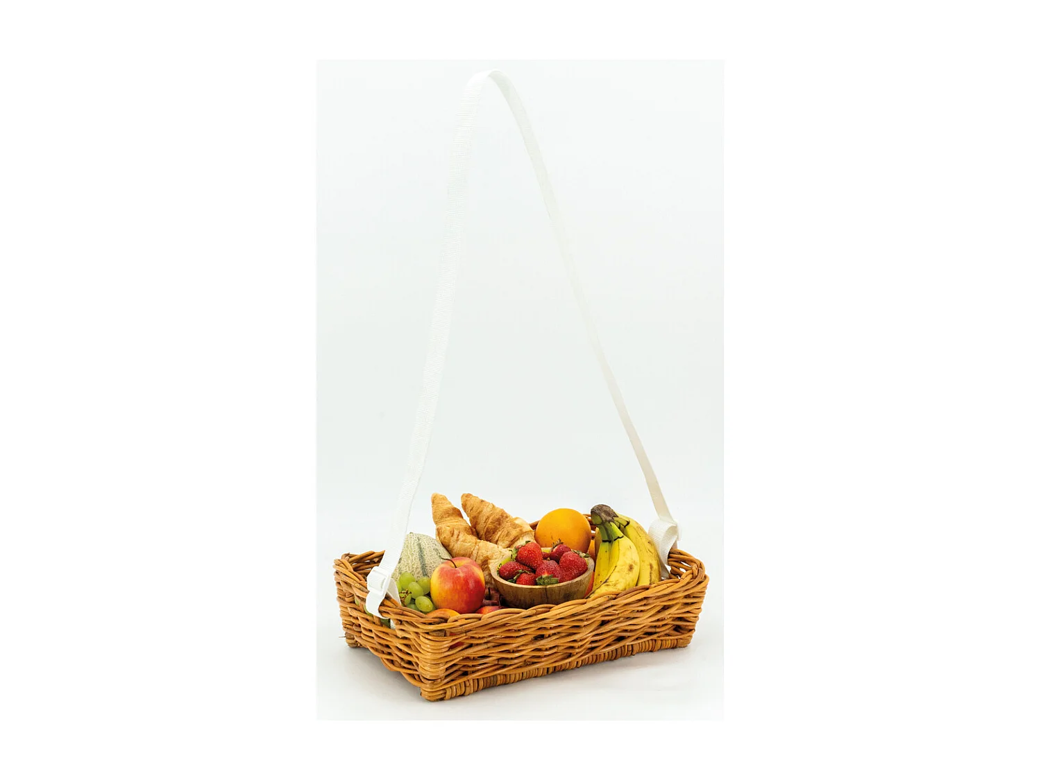 Manne en poelet marron 40 x 28 x 10 cm