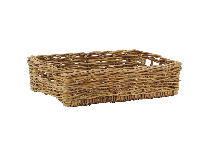 Manne en poelet marron 40 x 28 x 10 cm