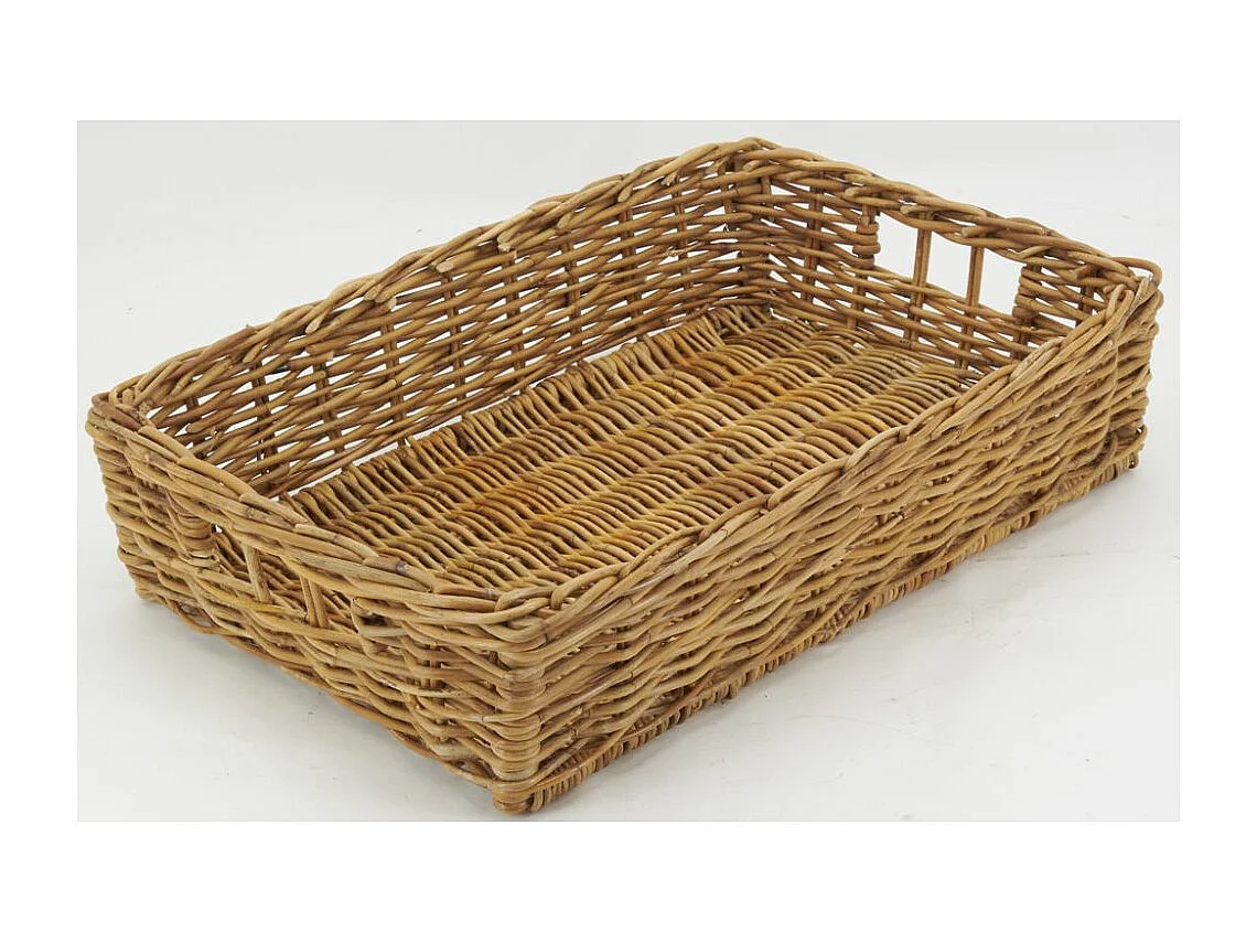 Manne en poelet marron 70 x 44 x 15 cm