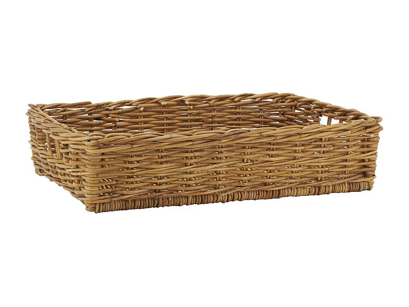 Manne en poelet marron 70 x 44 x 15 cm