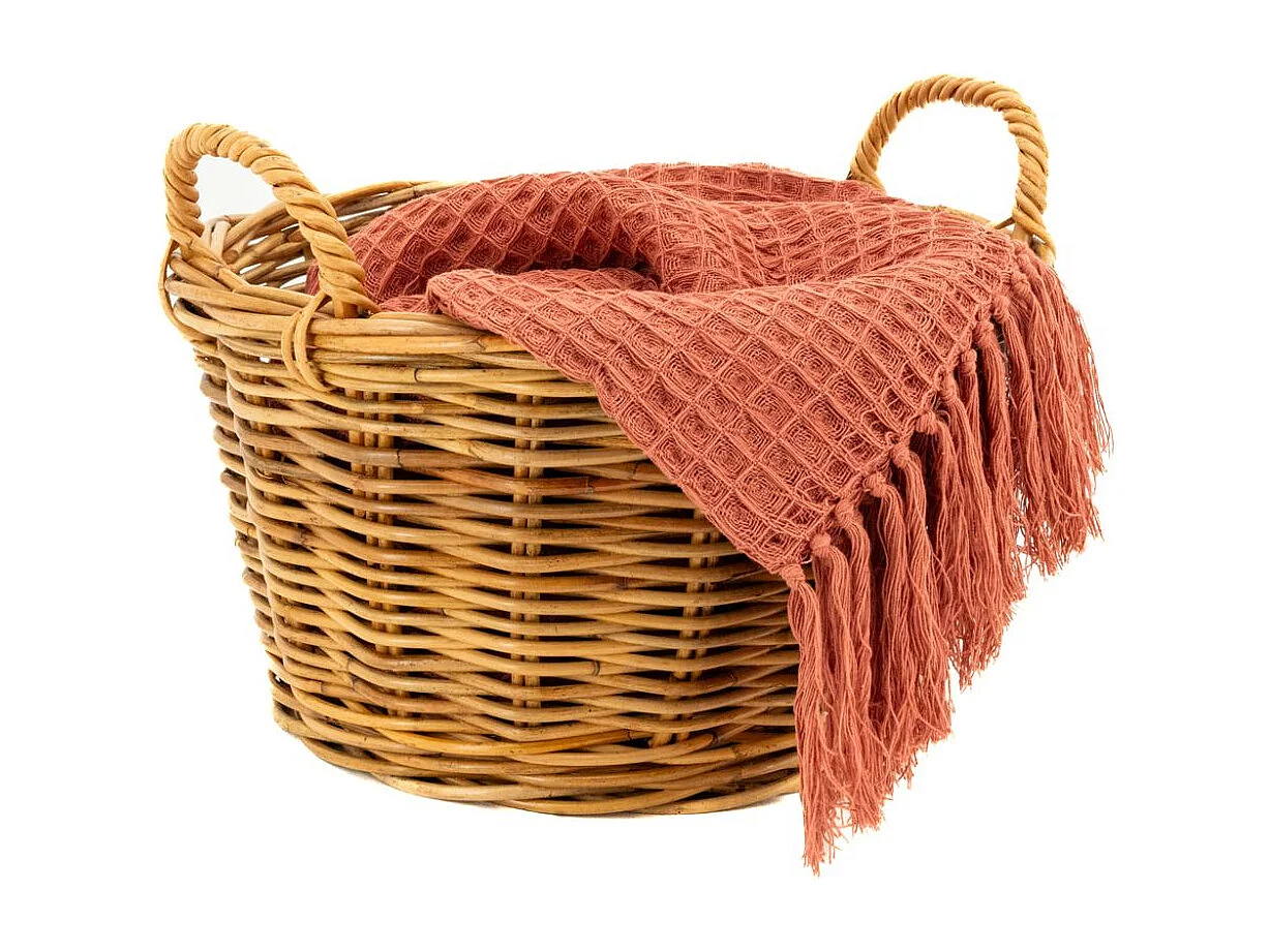 Corbeille en rotin naturel