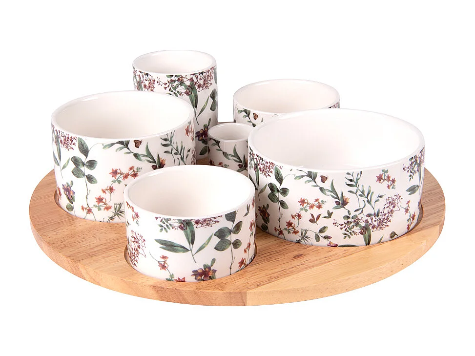 Service apéritif 6 pièces Champêtre