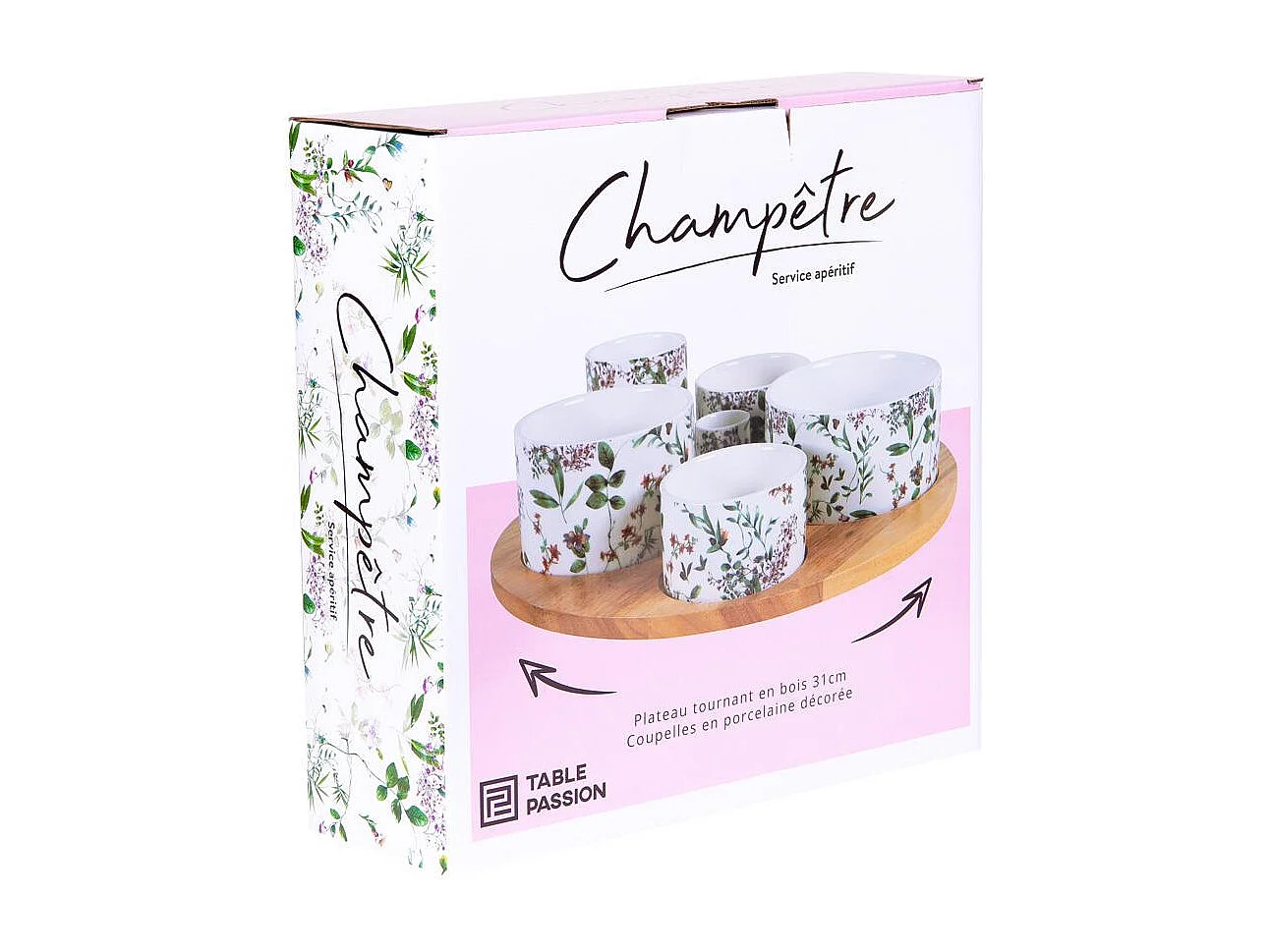 Service apéritif 6 pièces Champêtre