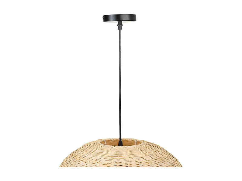 Braune Rattan-Deckenleuchte 38x38x28h cm