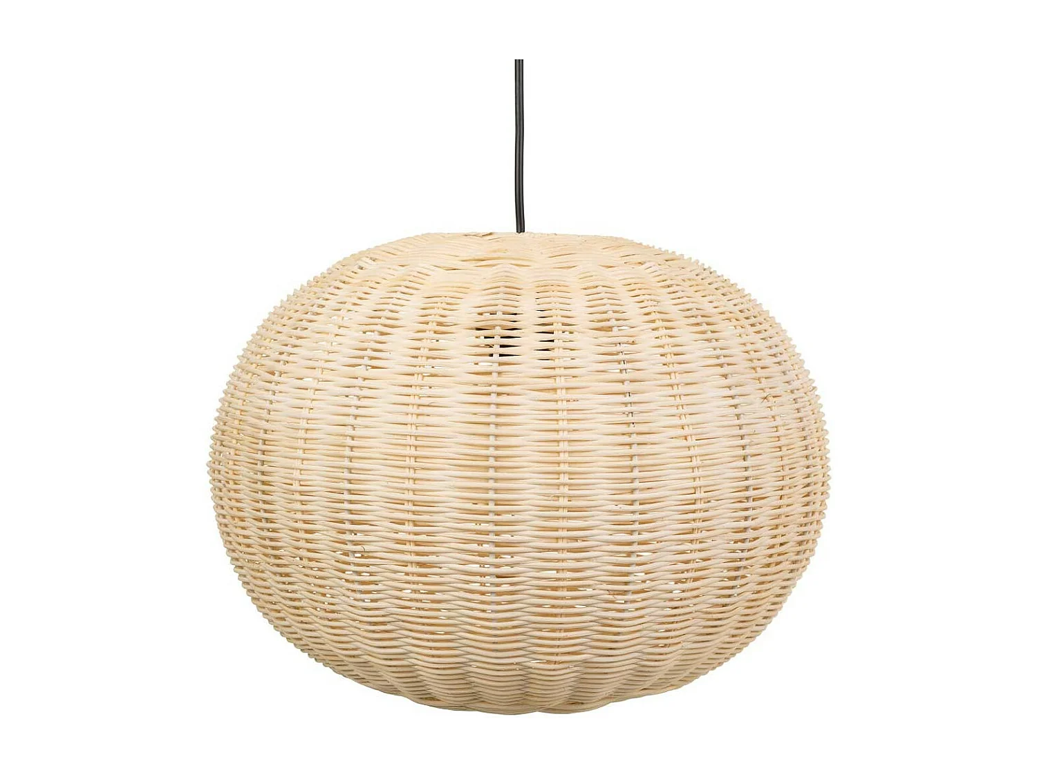Braune Rattan-Deckenleuchte 38x38x28h cm
