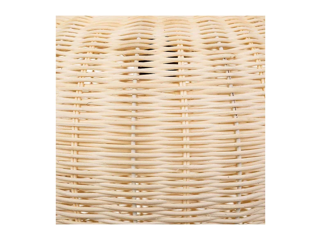 Lámpara de techo de ratán marrón 38x38x28