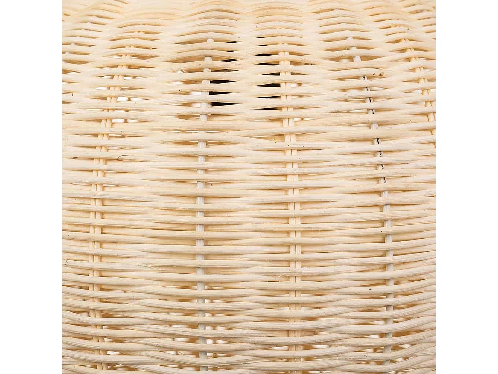 Lámpara de techo de ratán marrón 38x38x28