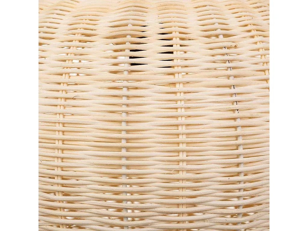 Lámpara de techo de ratán marrón 38x38x28