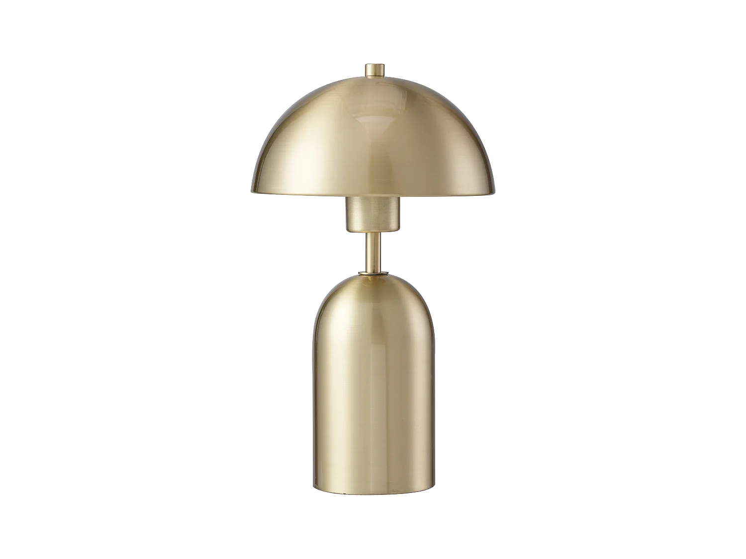 Lámpara de sobremesa tipo seta en latón cepillado - D. 20 x Alt. 35,5 cm - Dorado - TANTA