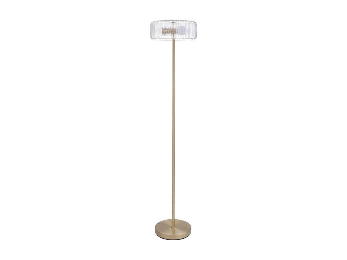 Stehlampe – Glas und Messing – Ø 30 x H 145 cm – LACAYA günstig online kaufen