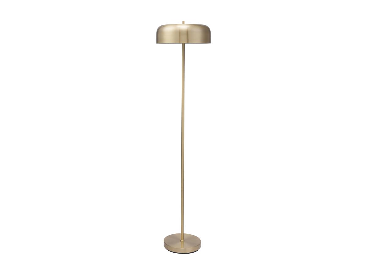 Stehlampe Pilzform – gebürstetes Messing – Ø 35 x H 150 cm – CATAVI günstig online kaufen