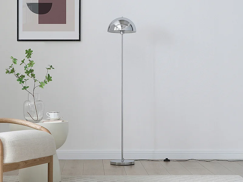 Stehlampe – verchromtes Metall – Ø 30 x H 149 cm – ONTARIO