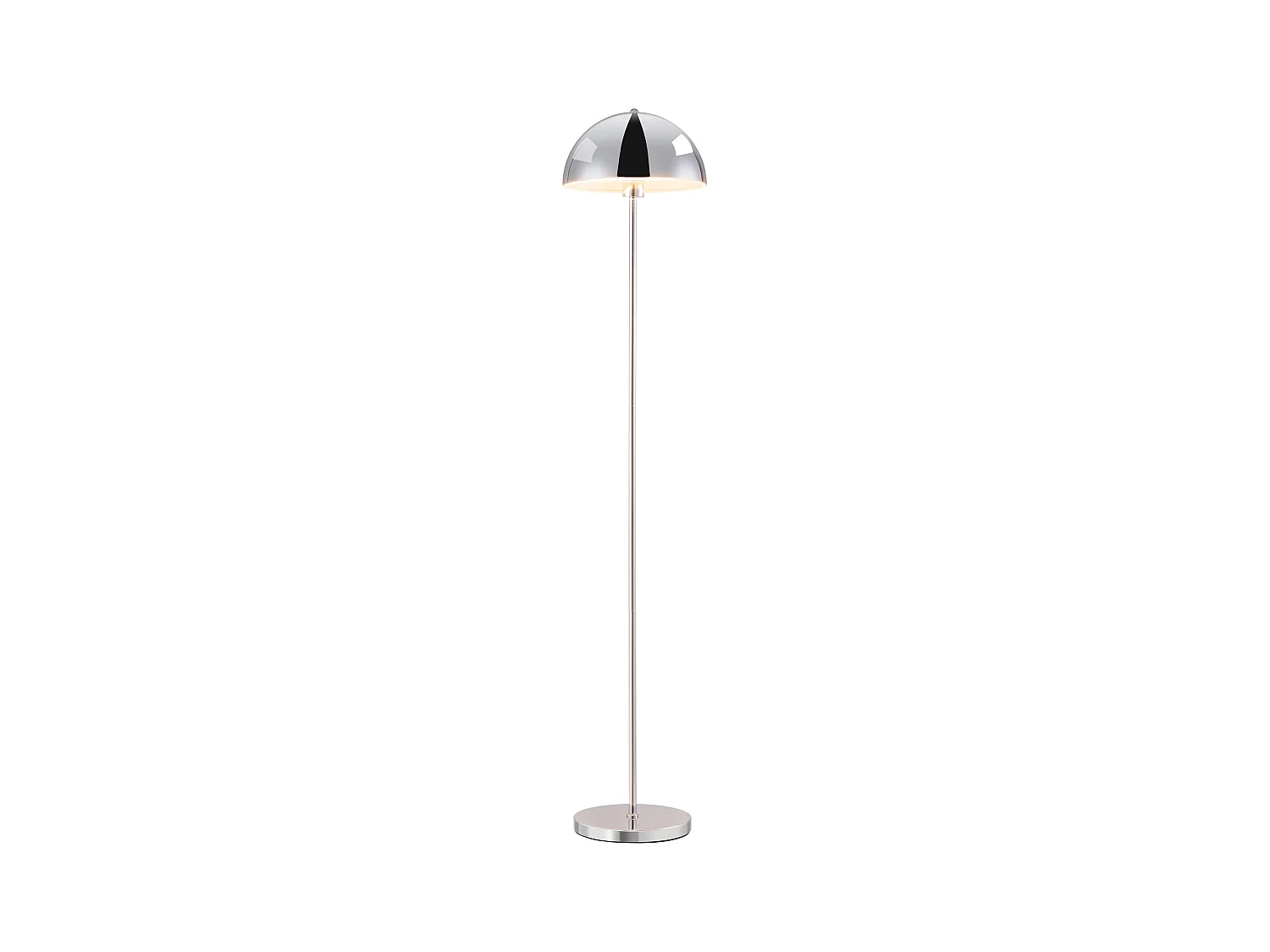 Lámpara de pie de metal cromado - D. 30 x Alt. 149 cm - ONTARIO