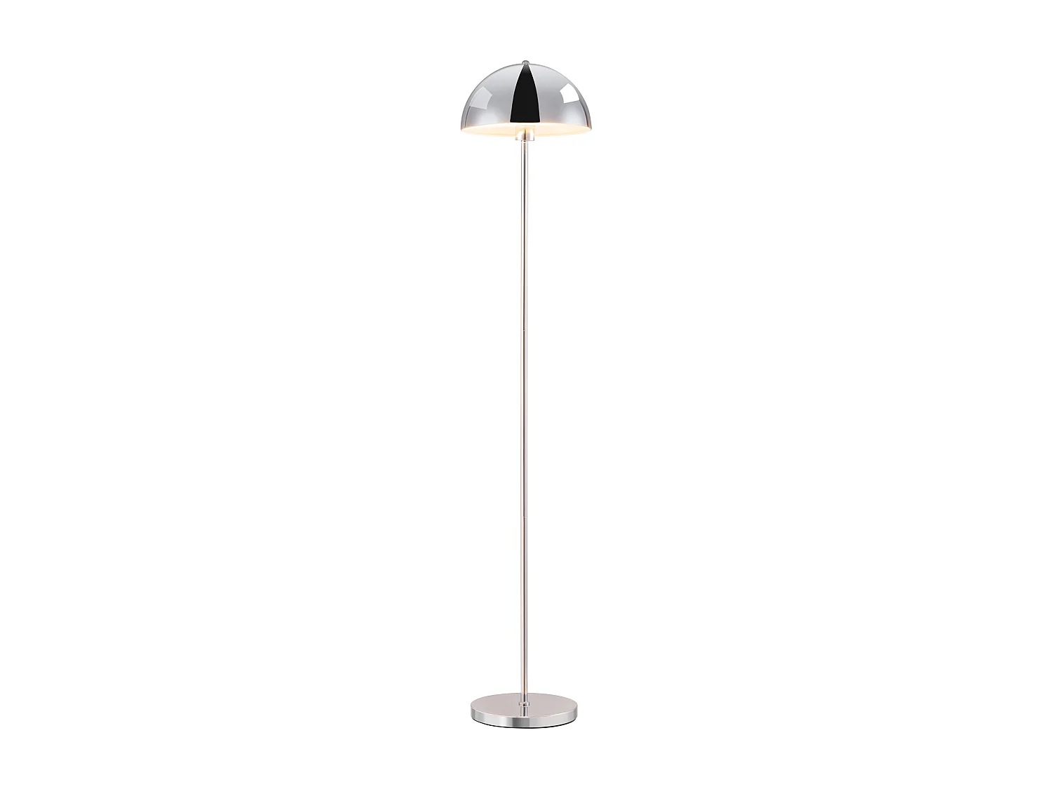 Lampadaire en métal chromé - D. 30 x H. 149 cm - ONTARIO