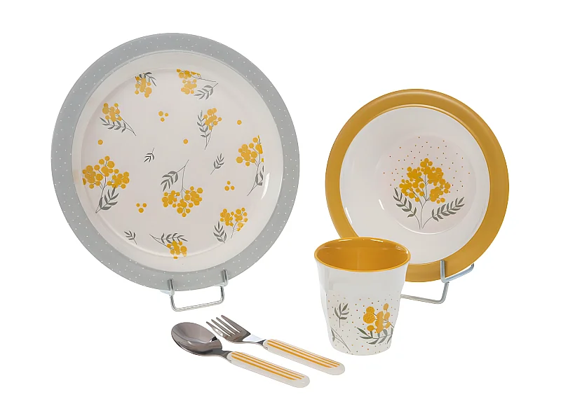 Coffret déjeuner 5 pièces Mimosa