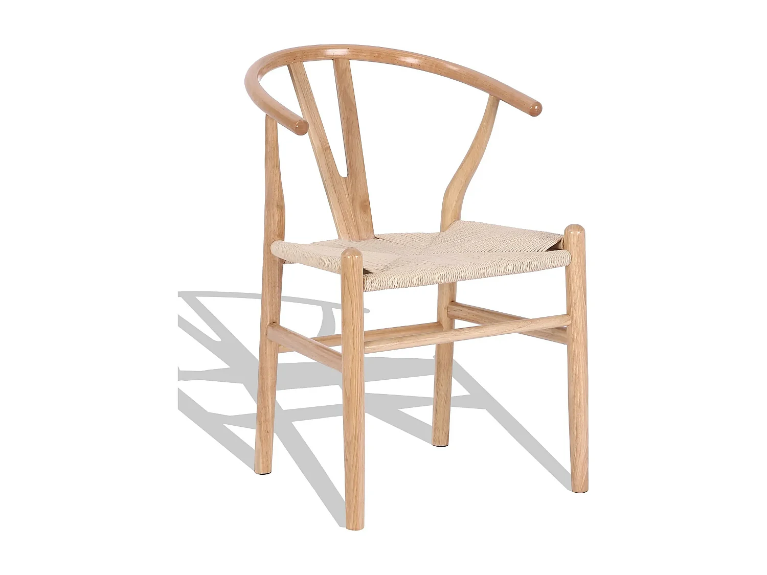 Chaise nordique en bois de hêtre poli - Wish - Hêtre naturel