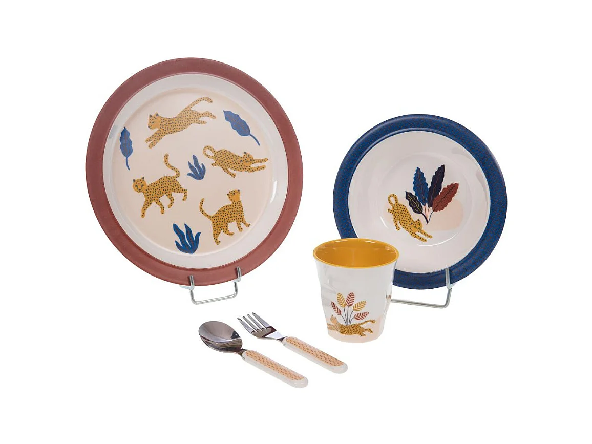 Coffret déjeuner 5 pièces Liam dans la Savane