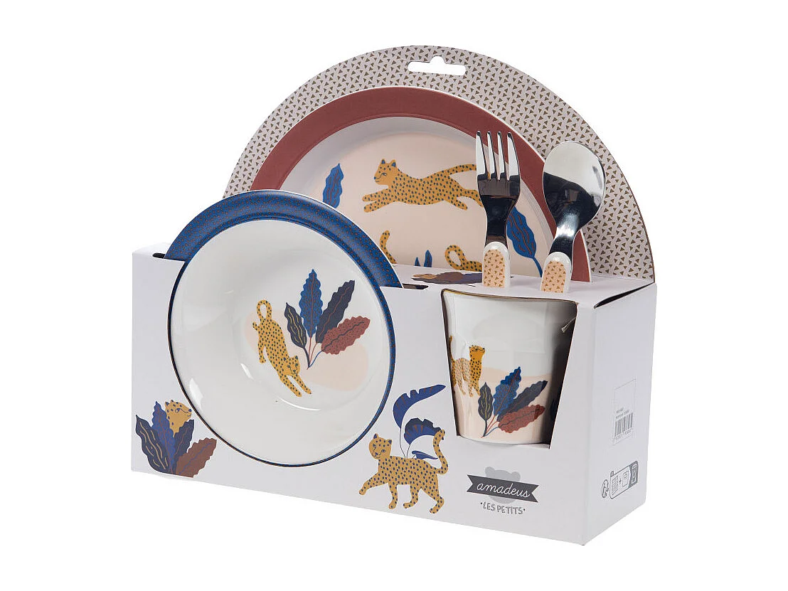 Coffret déjeuner 5 pièces Liam dans la Savane