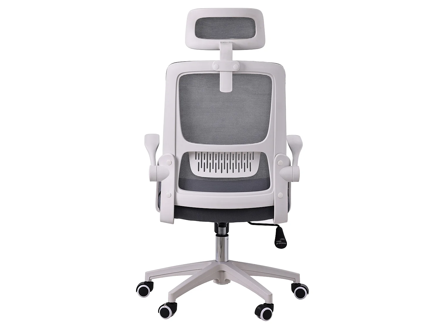 Silla de Oficina con reposacabezas - Lago - Gris Claro