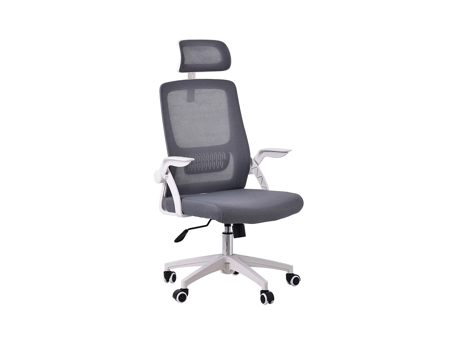 Siège de bureau avec appui-tête - Lago - Gris clair