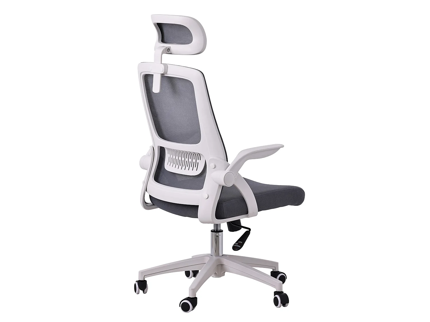 Siège de bureau avec appui-tête - Lago - Gris clair