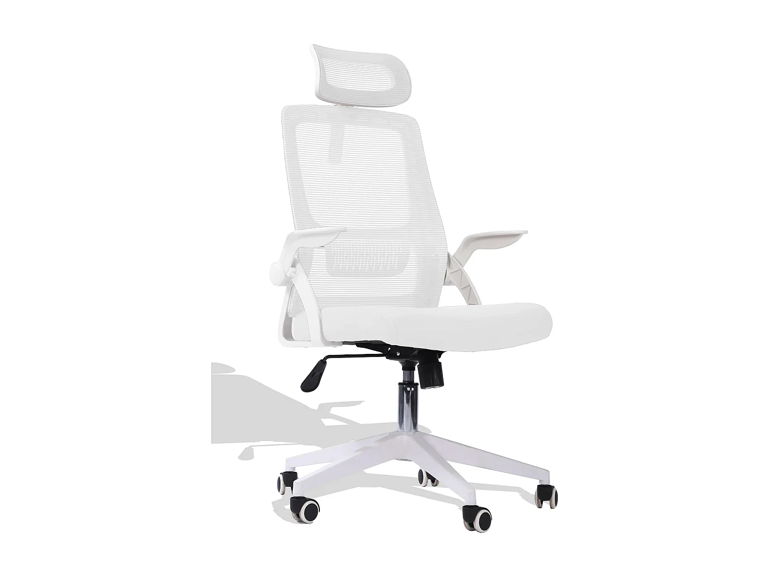 Siège de bureau avec appui-tête - Lago - Blanc