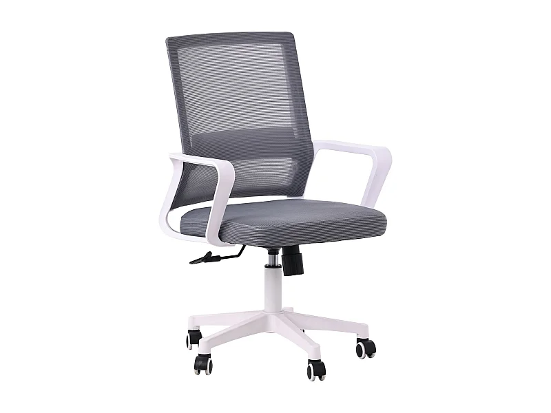 Bürostuhl aus Mesh-Gewebe - Mars - Hellgrau