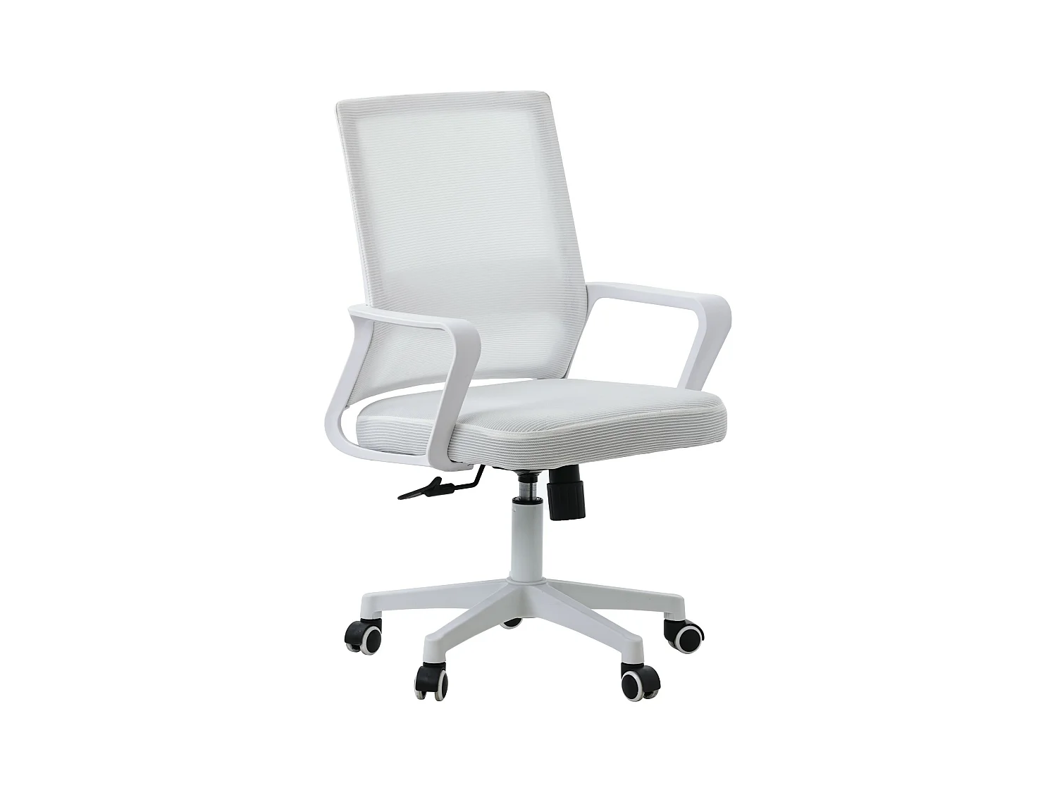 Chaise de bureau en tissu Mesh - Mars - Blanc