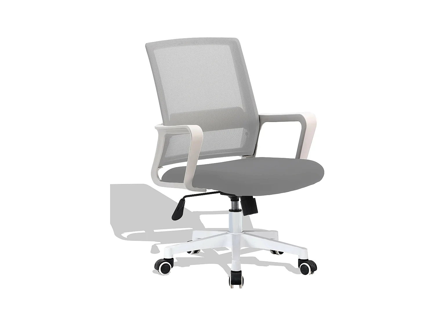 Chaise de bureau en tissu Mesh - Mars - Blanc