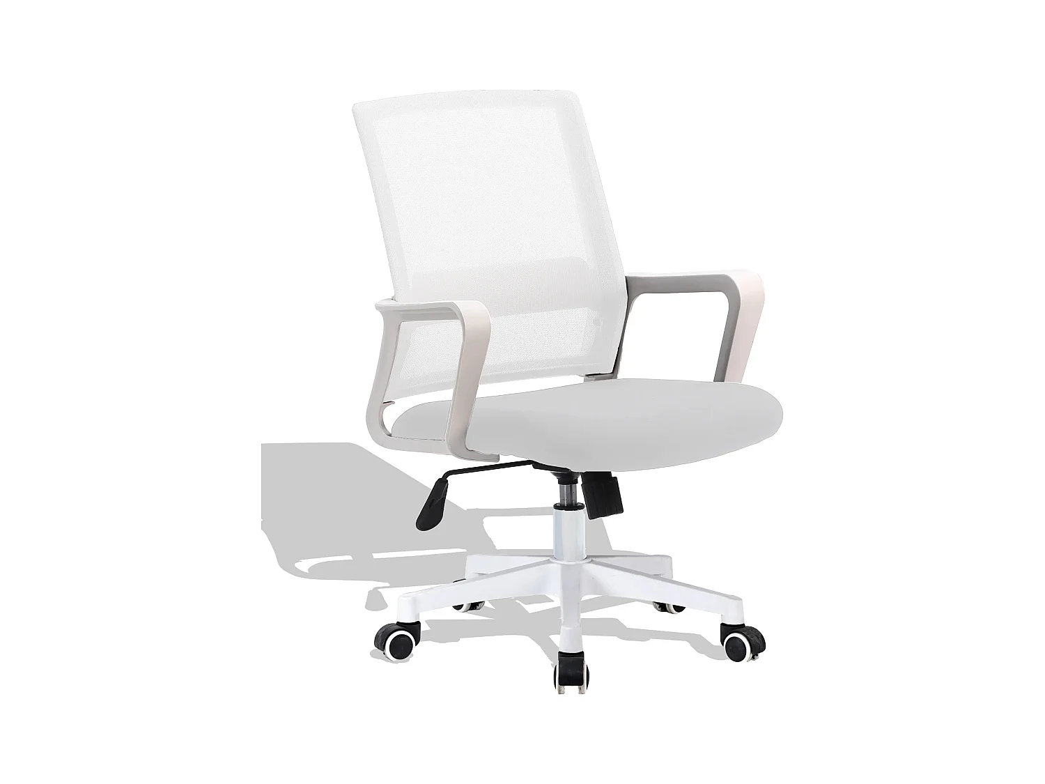 Chaise de bureau en tissu Mesh - Mars - Blanc